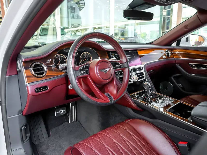 2020 Bentley Flying Spur First Edition 6.0 Liter W12 Petrol Engine White Red GCC Specs