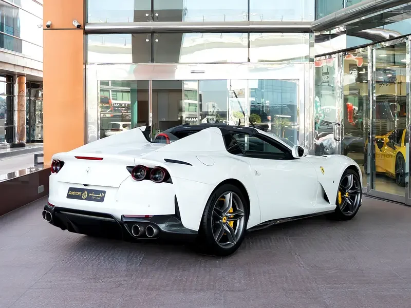 2023 Ferrari 812 GTS 6.5 Liter 12 Cylinders Petrol Engine White Red Sports Car