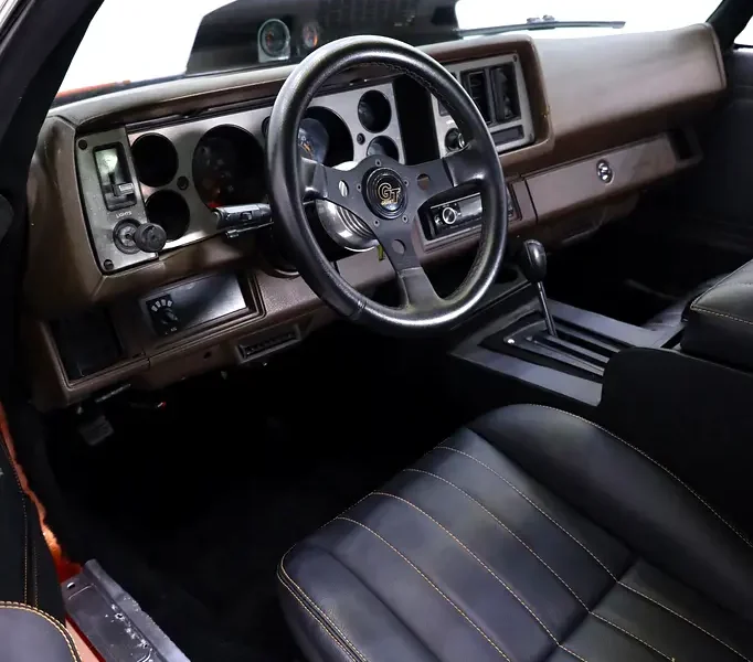 1981 Chevrolet Camaro Z28 5.0L V8 Petrol Engine Orange Black Coupe BODY BY FISHER