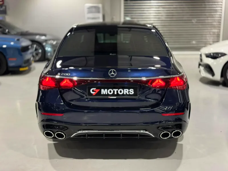 2024 Mercedes-Benz E200 2.0-liter Turbocharged 4 Cylinder Engine Blue Beige Sedan