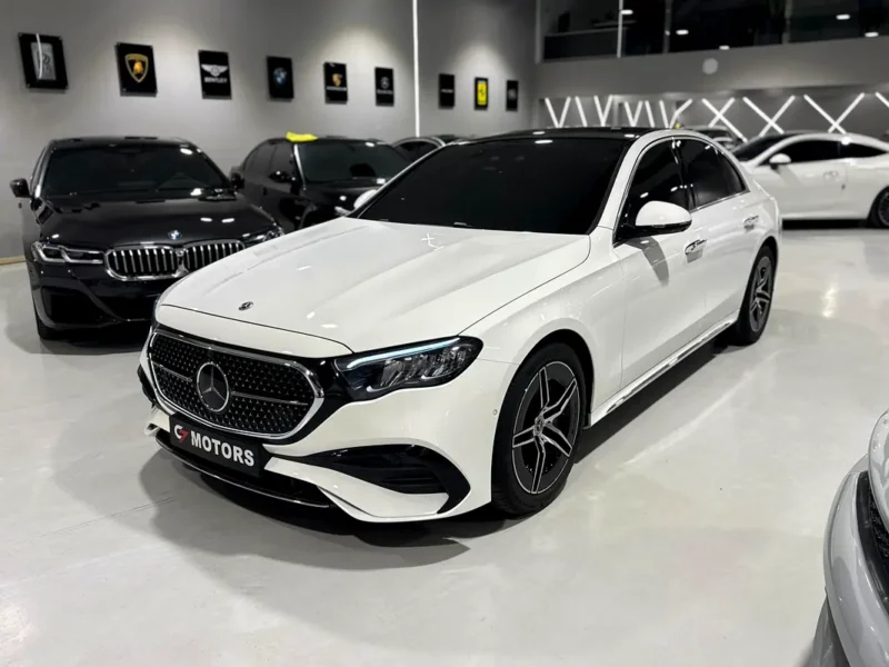 2026 Mercedes-Benz E200 2.0-liter Turbocharged 4 Cylinder Engine White Tan Sedan