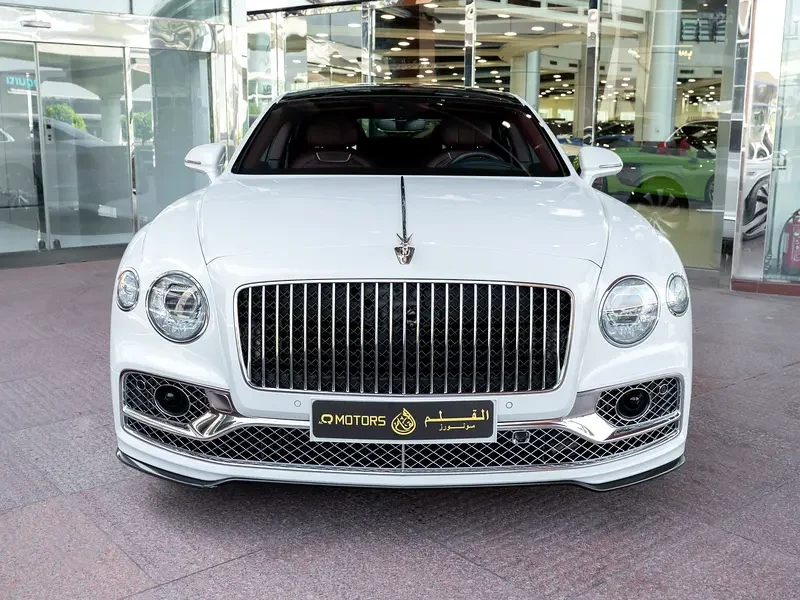 2020 Bentley Flying Spur First Edition 6.0 Liter W12 Petrol Engine White Red GCC Specs