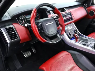 2019 Land Rover Range Rover Sport SVR 5.0L Supercharged V8 Engine Black Red SUV