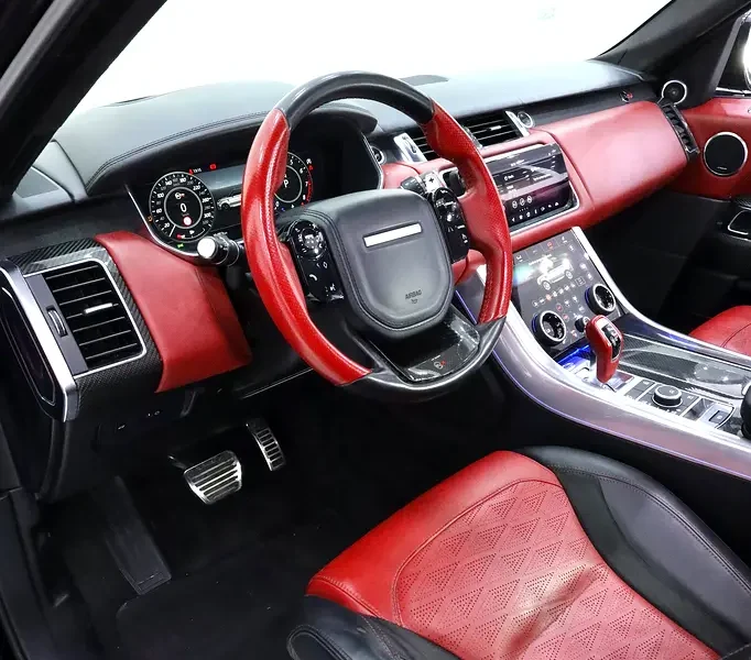 2019 Land Rover Range Rover Sport SVR 5.0L Supercharged V8 Engine Black Red SUV