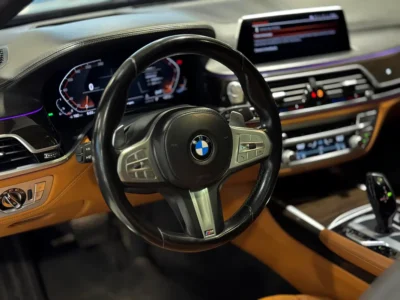 2022 BMW 7-Series 730Li 2.0 Litres 4-cylinder Turbo Petrol Engine Black Tan Sedan