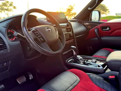 2023 Nissan Patrol Nismo 5.6-liter V8 Petrol Engine White Red SUV GCC Specs