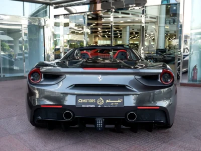 2018 Ferrari 488 Spider Standard 3.9-liter V8 Twin Turbo Engine Grey Red Convertible