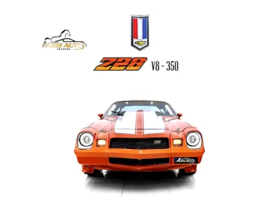 1981 Chevrolet Camaro Z28 5.0L V8 Petrol Engine Orange Black Coupe BODY BY FISHER