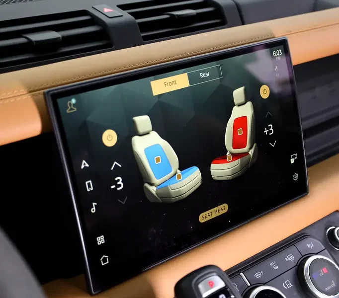 2024 Land Rover Defender 110 P525 5.0-liter Supercharged V8 Engine Black Tan SUV