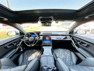 2022 Mercedes-Benz S-Class S 400 4MATIC 3.0L 6 Cylinder Diesel Engine Grey Black Sedan