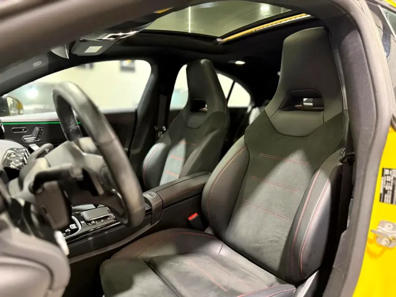 2023 Mercedes-Benz CLA-Class CLA250 4MATIC 2.0L inline-4 engine Yellow Black Sedan