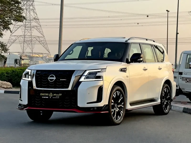 2023 Nissan Patrol Nismo 5.6-liter V8 Petrol Engine White Red SUV GCC Specs