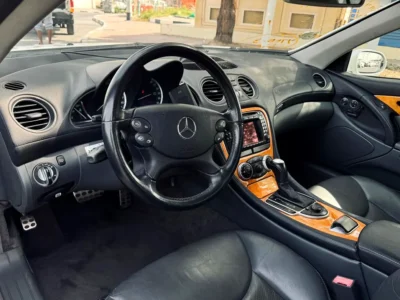 2003 Mercedes-Benz SL-Class SL 350 3.7L V6 Petrol Engine White Black Soft Top Convertible