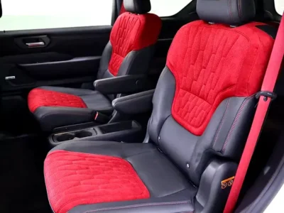 2026 Nissan Armada NISMO 3.5-liter twin-turbocharged V6 Engine White Red SUV