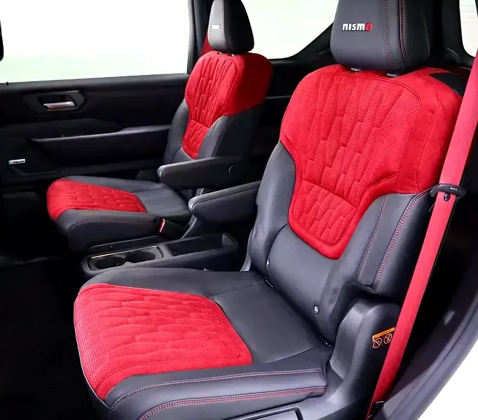 2026 Nissan Armada NISMO 3.5-liter twin-turbocharged V6 Engine White Red SUV