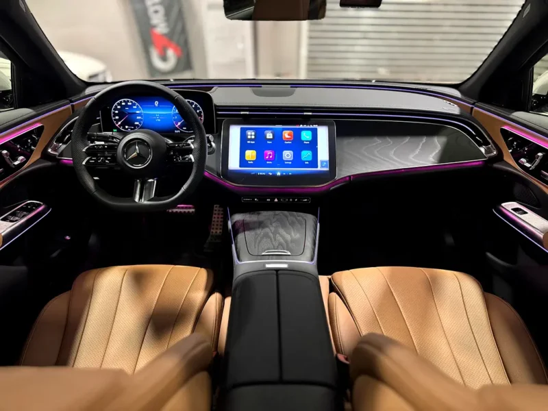 2026 Mercedes-Benz E200 2.0-liter Turbocharged 4 Cylinder Engine White Tan Sedan