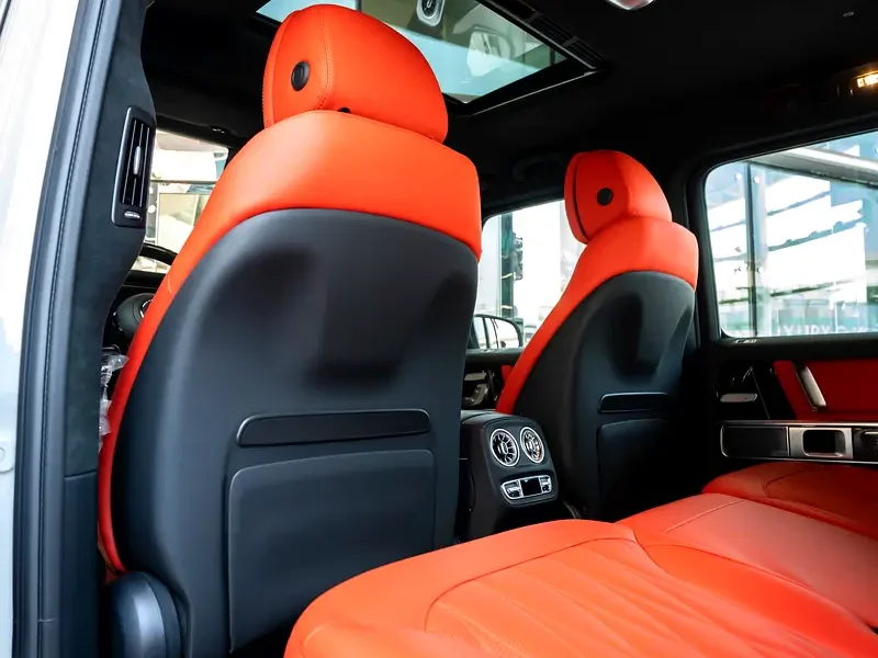 2026 Mercedes-Benz AMG G 63 4.0-liter V8 Biturbo Petrol Engine White Orange SUV