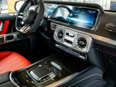 2026 Mercedes-Benz AMG G 63 4.0-liter V8 Biturbo Petrol Engine White Orange SUV