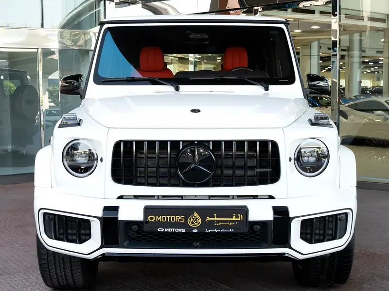 2026 Mercedes-Benz AMG G 63 4.0-liter V8 Biturbo Petrol Engine White Orange SUV