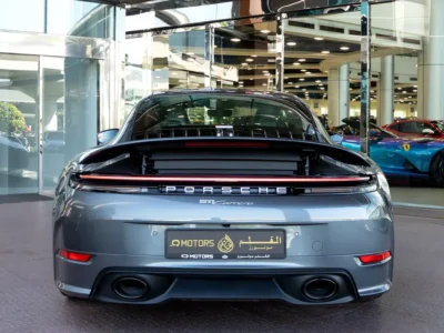 2025 Porsche 911 Carrera 3.0L twin-turbocharged flat-six Engine Grey White Coupe