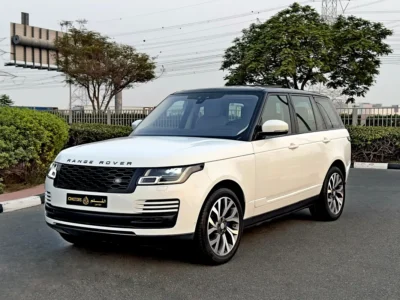 2018 Land Rover Range Rover HSE 3.0-liter V6 Supercharged Petrol White Beige SUV