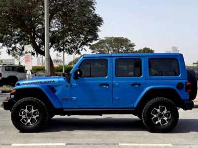 2023 Jeep Wrangler Rubicon 3.6 Litres V6 Petrol Engine Blue Black SUV GCC Specs