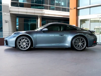 2025 Porsche 911 Carrera 3.0L twin-turbocharged flat-six Engine Grey White Coupe
