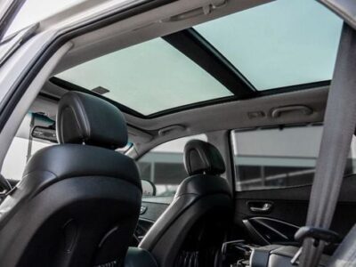 2016 Hyundai Santa Fe 3.3 Litres V6 Petrol Engine White Black SUV GCC Specs