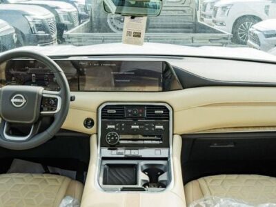 2026 Nissan Patrol SE Platinum 3.8 Litres V6 Petrol Engine White Beige SUV GCC Specs