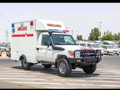 2026 Toyota Land Cruiser LC 79 Ambulance 4.0L V6 Petrol Engine White Grey Van GCC