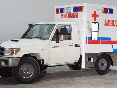 2026 Toyota Land Cruiser LC 79 Ambulance 4.0L V6 Petrol Engine White Grey Van GCC