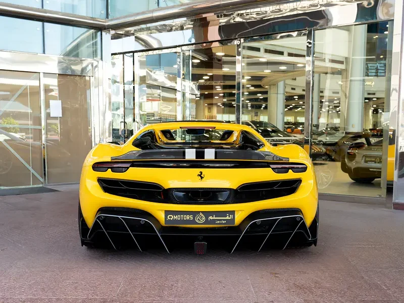 2024 FERRARI 296 GTS KEYVANY 2.9L V6 twin-turbo Engine Yellow Blue Sports Car