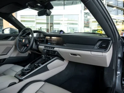 2025 Porsche 911 Carrera 3.0L twin-turbocharged flat-six Engine Grey White Coupe