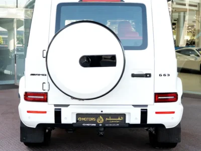 2026 Mercedes-Benz AMG G 63 4.0-liter V8 Biturbo Petrol Engine White Orange SUV