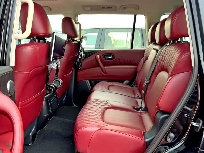 2022 Nissan Patrol LE Platinum City 5.6 Litre V8 Petrol Engine Black Red SUV GCC Specs