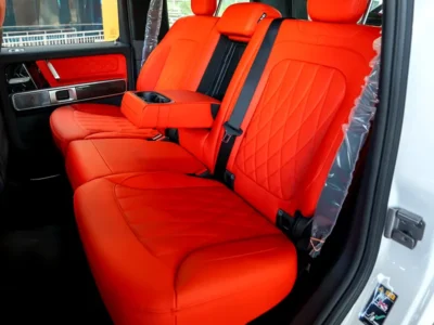 2026 Mercedes-Benz AMG G 63 4.0-liter V8 Biturbo Petrol Engine White Orange SUV