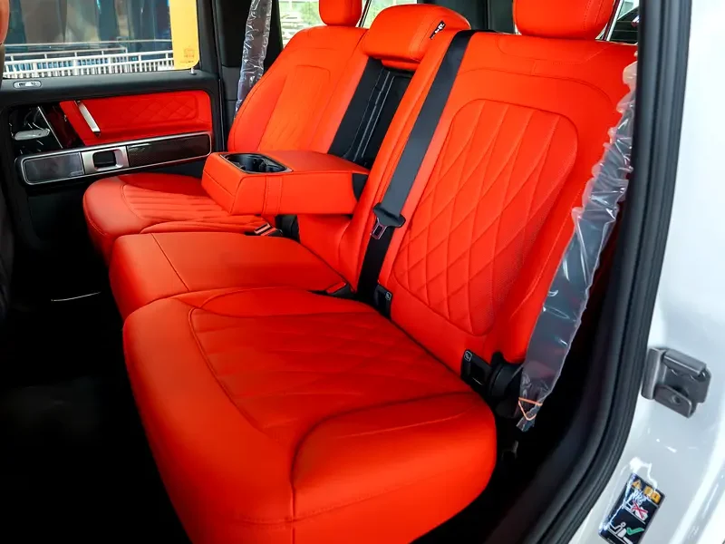 2026 Mercedes-Benz AMG G 63 4.0-liter V8 Biturbo Petrol Engine White Orange SUV