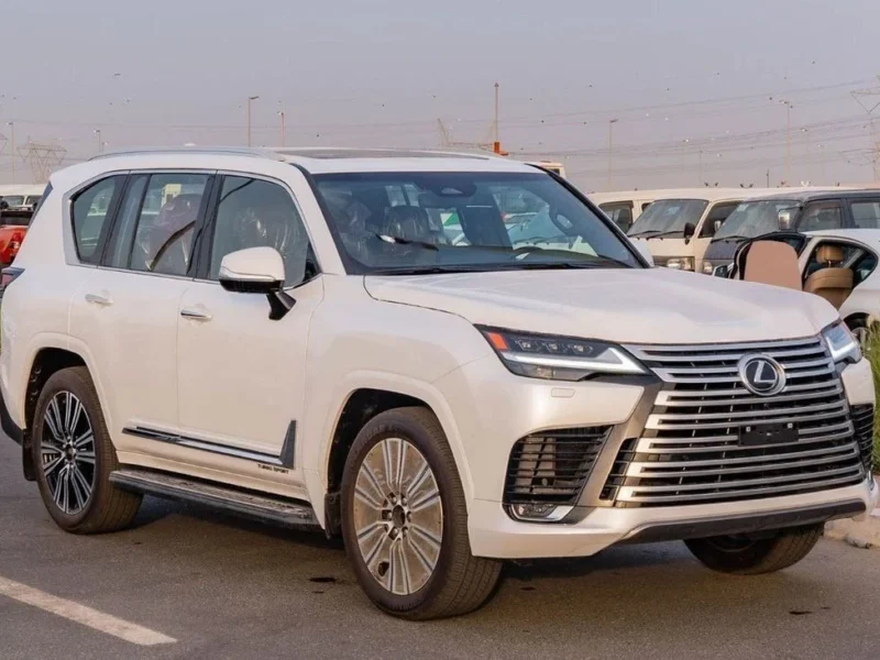 2026 Lexus LX600 Turbo Sport 3.5L V6 Twin-Turbocharged Petrol Engine White Red SUV