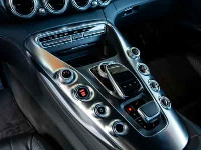 2016 Mercedes-Benz AMG GT 4.0L twin-turbo V8 Petrol Engine White Black Sports Car