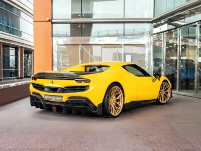 2023 FERRARI 296 GTB KEYVANY Standard 3.0 liters V6 Petrol Engine Yellow Black Sports Car