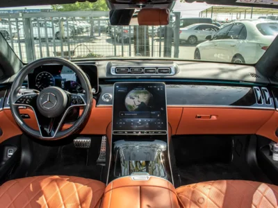 2021 Mercedes-Benz S-Class S 500 4Matic 6 Cylinders Engine Black Orange Sedan
