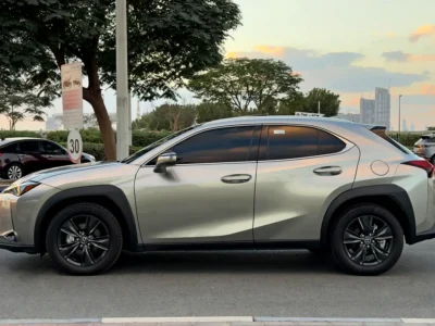 2025 Lexus UX-Series UX300h Premier 2.0-liter 4-cylinder Hybrid Engine Grey Tan SUV