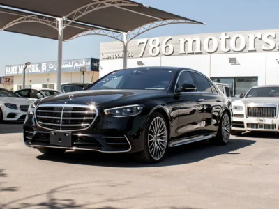 2021 Mercedes-Benz S-Class S 500 4Matic 6 Cylinders Engine Black Orange Sedan