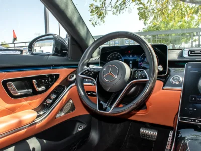 2021 Mercedes-Benz S-Class S 500 4Matic 6 Cylinders Engine Black Orange Sedan