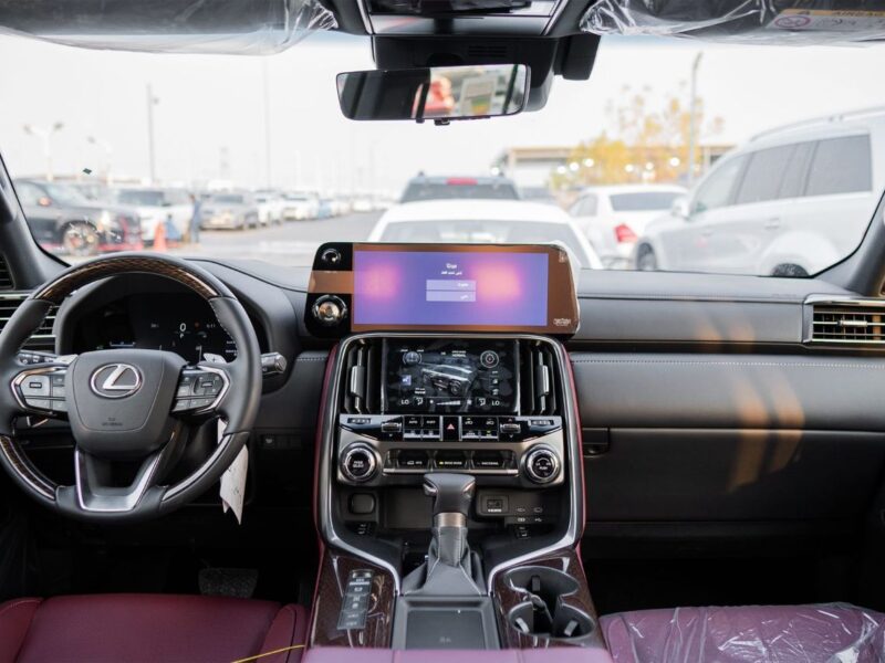 2026 Lexus LX600 Turbo Sport 3.5L V6 Twin-Turbocharged Petrol Engine Black Maroon SUV