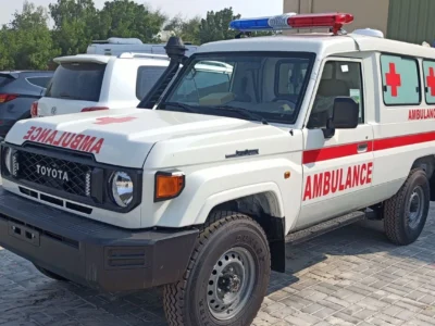 2026 Toyota Land Cruiser LC 70 Ambulance 4.2L V6 Turbo Diesel Engine White Grey SUV