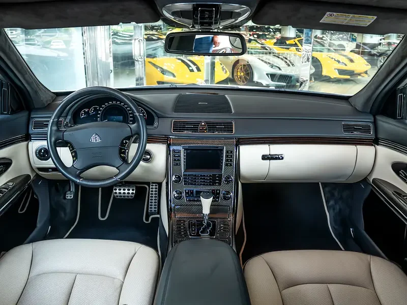 2009 Maybach 57 S 6.0-liter twin-turbocharged V12 Petrol Engine White Beige Sedan