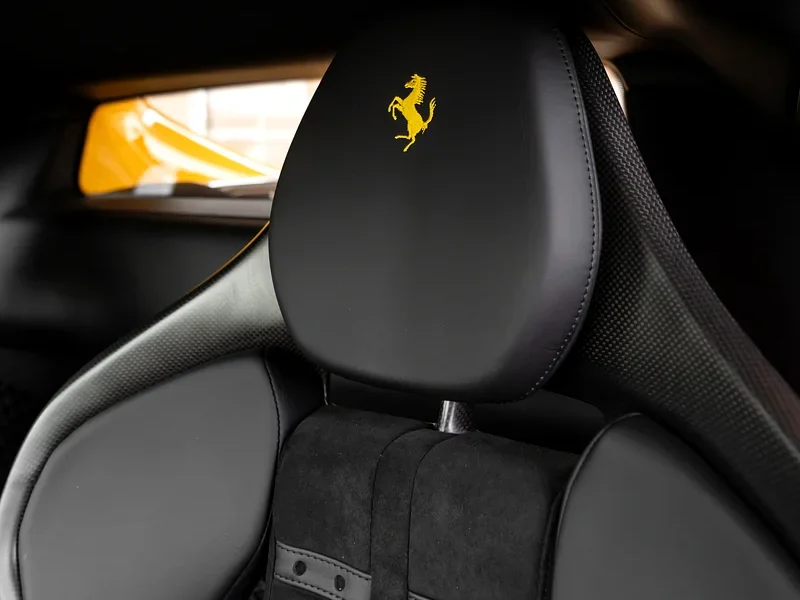 2023 FERRARI 296 GTB KEYVANY Standard 3.0 liters V6 Petrol Engine Yellow Black Sports Car
