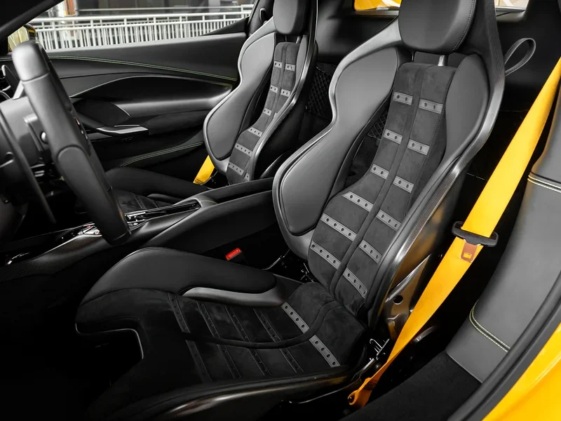 2023 FERRARI 296 GTB KEYVANY Standard 3.0 liters V6 Petrol Engine Yellow Black Sports Car