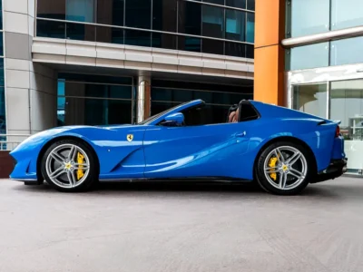 2022 Ferrari 812 GTS 6.5-liter V12 Petrol Engine Blue Tan Sports Car Automatic RWD